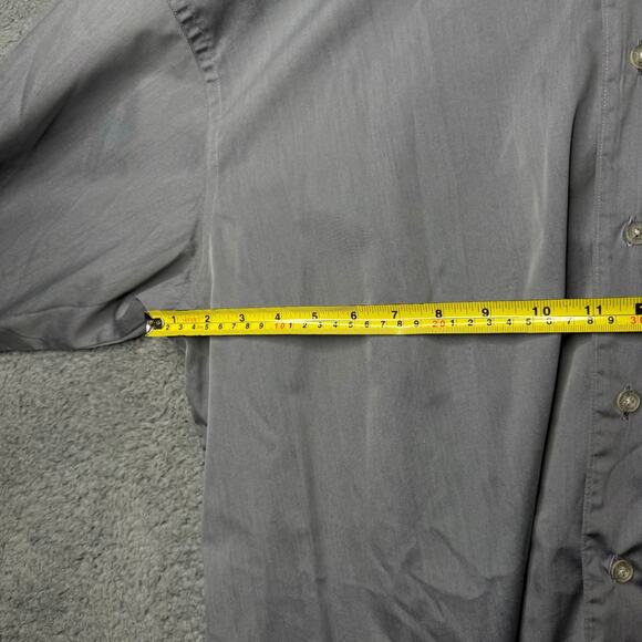 Kenneth Cole Reaction Shirt Men's 2XL Gray Long Sleeve Dress Button Up - Picture 6 of 7